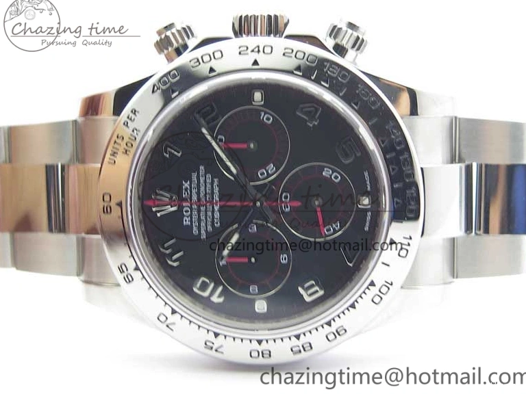 Bracelet Edition 1:1 Daytona Case 116509 Best SS 904L Dial and Noob Black SS SA4130 V3 0513